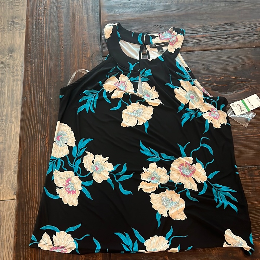 NWT INC Floral Sleeveless Blouse